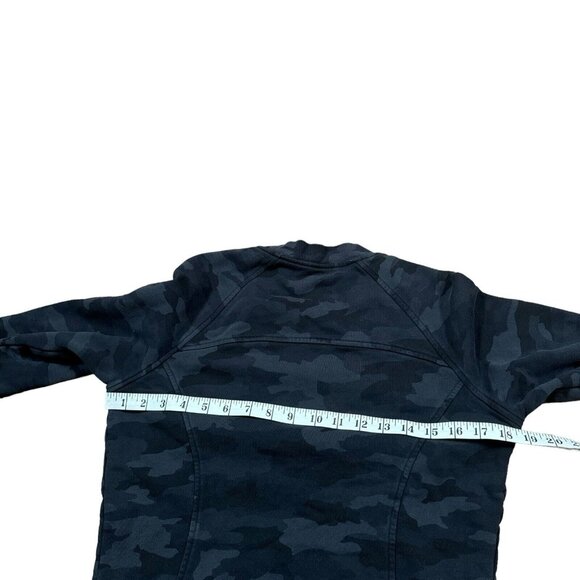 Lululemon‎ Scuba Crew Sweatshirt Womenэs Size 6 Gray Incognito Camo Pullover - Picture 6 of 9